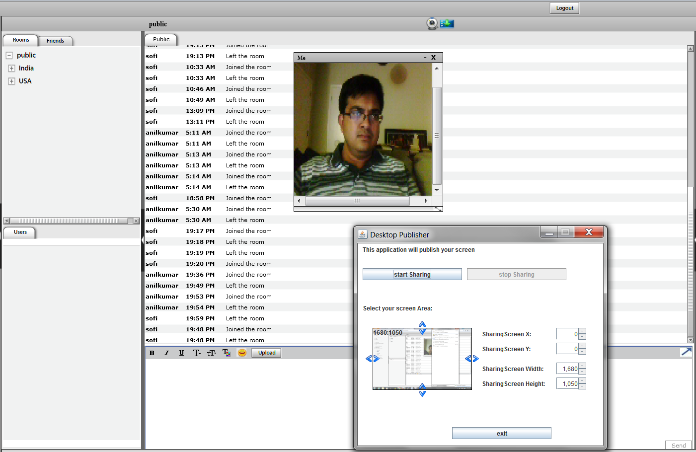 Pragmatiks  Video enabled Chat with Desktop sharing